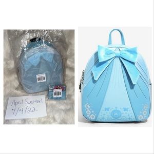 Loungefly Cinderella mini backpack and matching cardholder